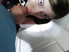 Amateur Blowjob POV Cum in mouth Kitchen 